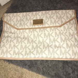 Tan and gold Michael Kors bag